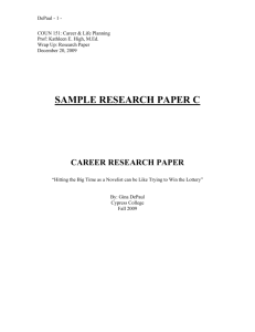 Sample Research Paper C