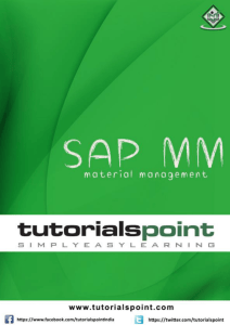 SAP MM Tutorial
