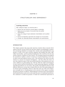 STRUCTURALISM AND DEPENDENCY