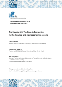 The Structuralist Tradition in Economics