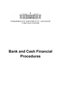 Bank and Cash Financial Procedures