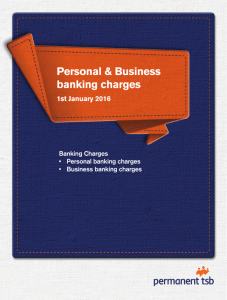 Personal & Business banking charges