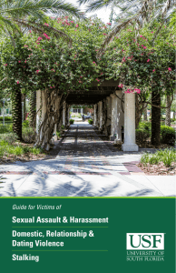 Sexual Assault & Harassment Domestic, Relationship & Dating
