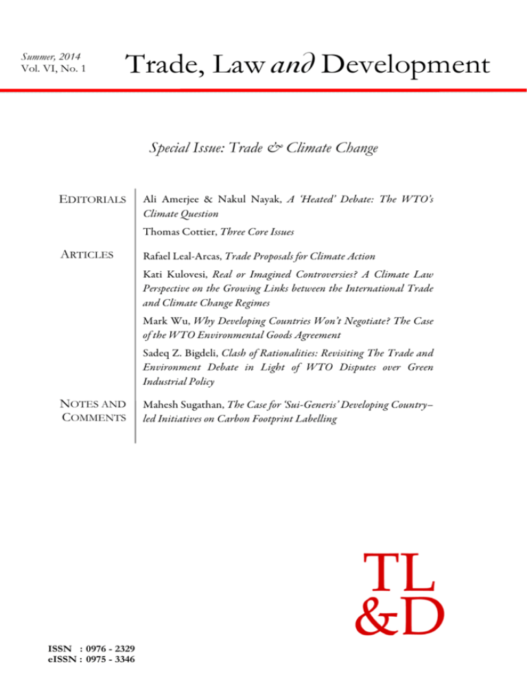 trade law research topics