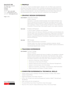 pdf resume - Greg Devitt Design