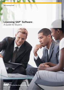 Licensing SAP® Software