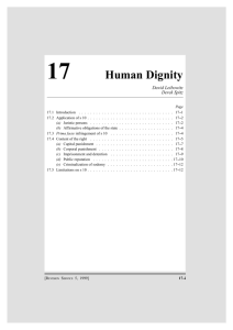 Human Dignity - Centre for Human Rights