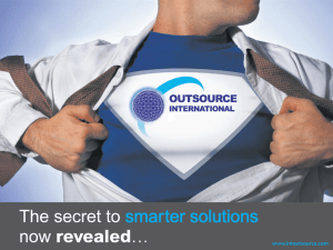 Company Profile - Outsource International Ltd