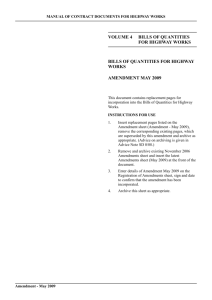 mchw volume 4 section 1 - method of measurement for highway works