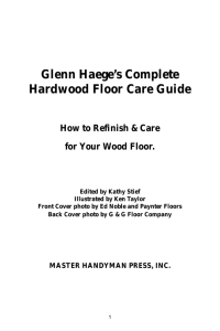 Hardwood Floor Book