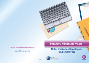 Notes for Student Employees and Employers