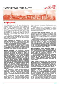 Hong Kong Fact Sheets - Employment