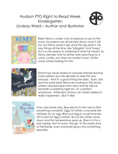 Hudson PTO Right to Read Week Kindergarten Lindsay Ward