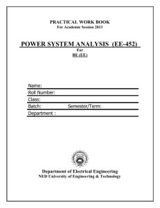 power system analysis (ee-452)
