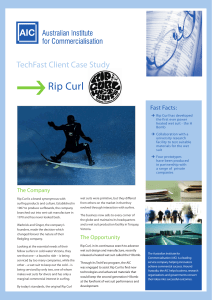 Rip Curl - The Australian Institute for Commercialisation