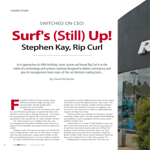 Stephen Kay, Rip Curl - iStart technology in business