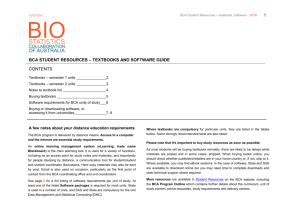 BCA Textbook and Software Guide