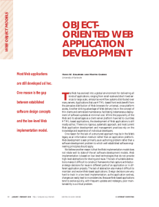 object- oriented web application development