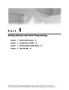 Part I. Getting Started with Web Programming