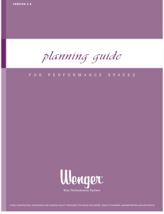 Planning Guide for Performance Spaces