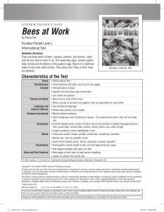 Bees at Work - Houghton Mifflin Harcourt