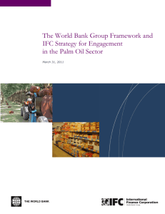 The World Bank Group Framework and IFC Strategy for