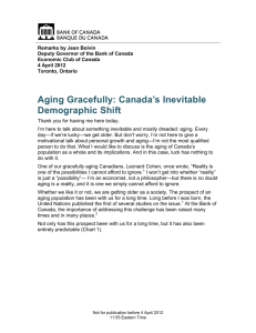Aging Gracefully: Canada's Inevitable Demographic Shift