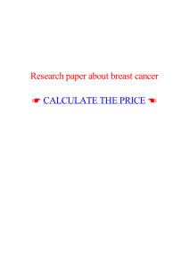 Research paper about breast cancer