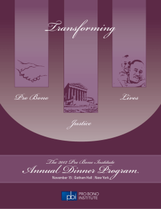 2012 Annual Dinner Program Book
