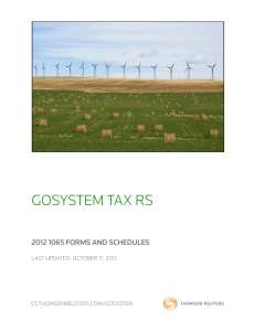 gosystem tax rs - Thomson Reuters