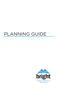 planning guide - Bright Event Rentals