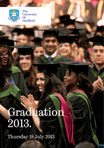 Graduation 2013. - University of Sheffield