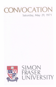 convocation - SFU AtoM - Simon Fraser University