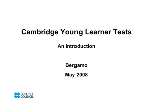 Cambridge Young Learner Tests