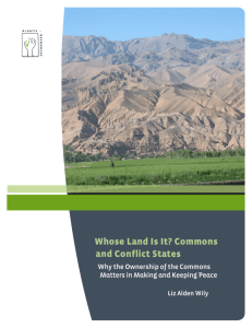 Whose Land Is It? Commons and Conflict States