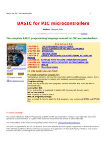 Basic for PIC Microcontrollers