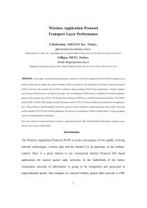 Wireless Application Layer Transport Layer Performance