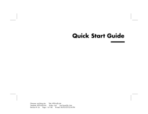 Quick Start Guide - Hewlett