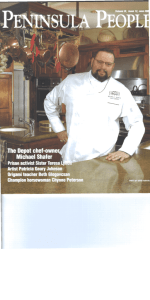 to read about Chef Shafer in the June '05 issue of Peninsula People!