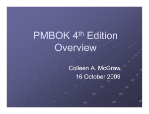 Presentation Slides - PMBOK 4th Edition