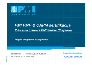 Integration management, Milan Šmigić PMP