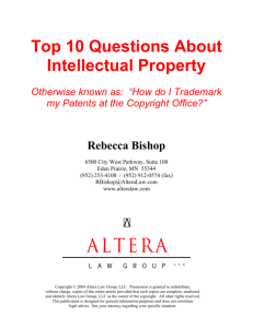 Top 10 Questions About Intellectual Property