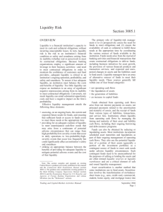 Liquidity Risk - Federal Reserve Bank of Richmond