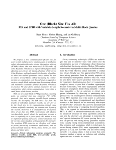 One (Block) Size Fits All: PIR and SPIR with Variable