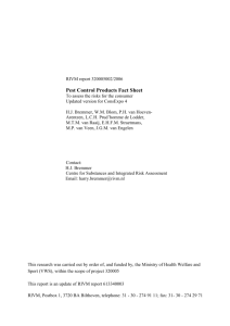 RIVM rapport 320005002 Pest control products fact sheet