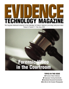 Forensic Video In The Courtroom