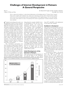 Challenges of Internet Development in Vietnam: A General