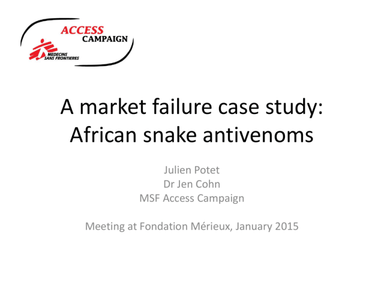 A Market Failure Case Study