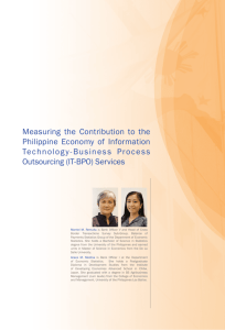 Measuring the Contribution to the Philippine Economy of Information