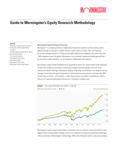 Guide to Morningstar's Equity Research Methodology